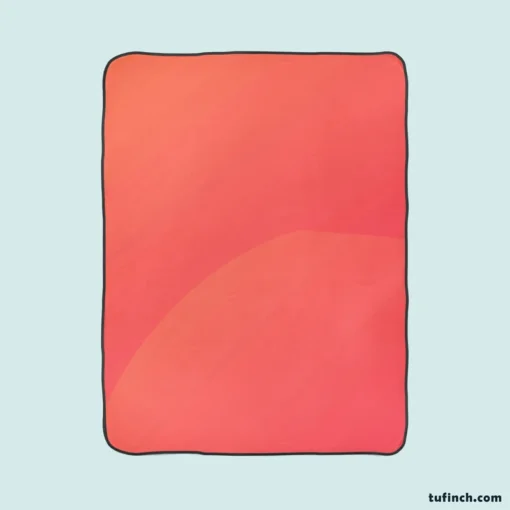 Pastel Red Solid Color Fleece Blanket 1