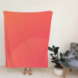 Pastel Red Solid Color Fleece Blanket