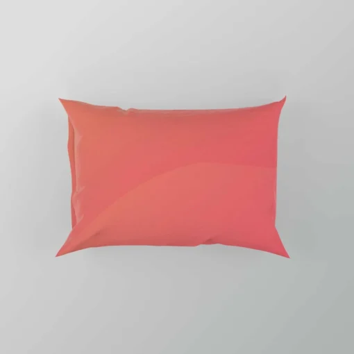 Pastel Red Solid Color Pillow Case