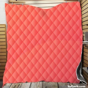 Pastel Red Solid Color Quilt Blanket