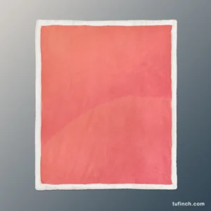 Pastel Red Solid Color Sherpa Fleece Blanket 1