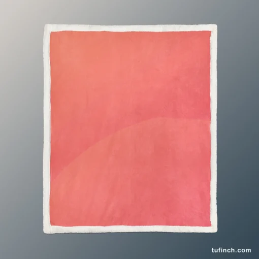 Pastel Red Solid Color Sherpa Fleece Blanket 1