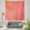 Pastel Red Solid Color Wall Tapestry