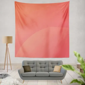 Pastel Red Solid Color Wall Tapestry