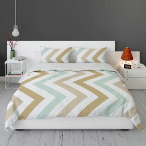 Pastel Seamless Zigzag Pattern Bedding Set 2