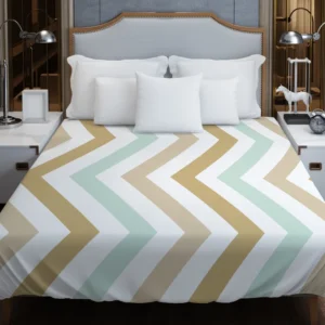 Pastel Seamless Zigzag Pattern Duvet Cover