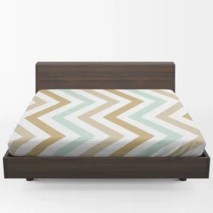 Pastel Seamless Zigzag Pattern Fitted Sheet 1