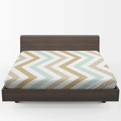 Pastel Seamless Zigzag Pattern Fitted Sheet 1