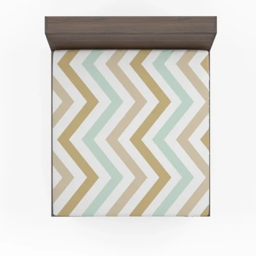 Pastel Seamless Zigzag Pattern Fitted Sheet