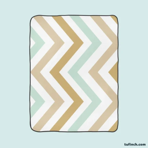 Pastel Seamless Zigzag Pattern Fleece Blanket 1