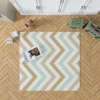 Pastel Seamless Zigzag Pattern Rug