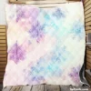 Pastel Water colored Snowflakes Quilt Blanket