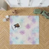 Pastel Water colored Snowflakes Rug