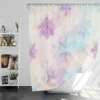 Pastel Water colored Snowflakes Shower Curtain