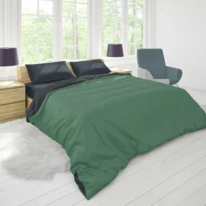 Patine Solid Green Duvet Cover 1