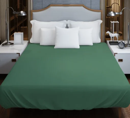 Patine Solid Green Duvet Cover