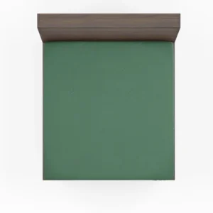 Patine Solid Green Fitted Sheet