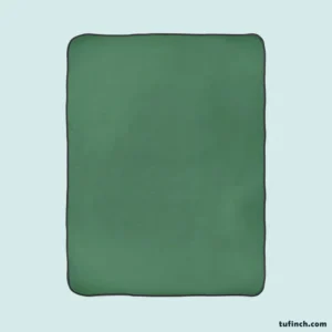 Patine Solid Green Fleece Blanket 1