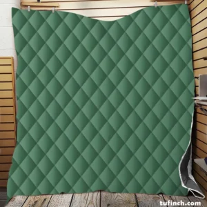 Patine Solid Green Quilt Blanket