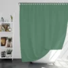 Patine Solid Green Shower Curtain