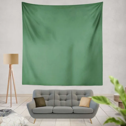 Patine Solid Green Wall Tapestry