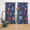 Paw Doodles Abstract Print Curtain