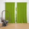 Pea Green Solid Color Curtain