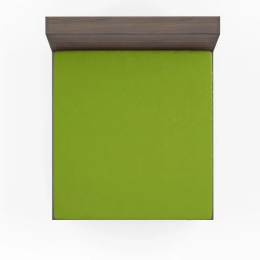 Pea Green Solid Color Fitted Sheet