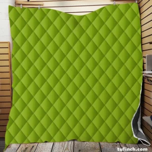 Pea Green Solid Color Quilt Blanket