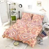 Peach Colored Paisley Design Bedding Set