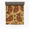 Peacock Feathers Oriental Style Fitted Sheet