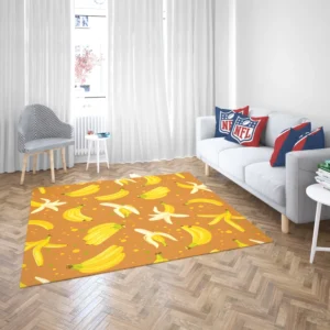 Peeled Banana With Bananas Rug 2