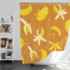 Peeled Banana With Bananas Shower Curtain