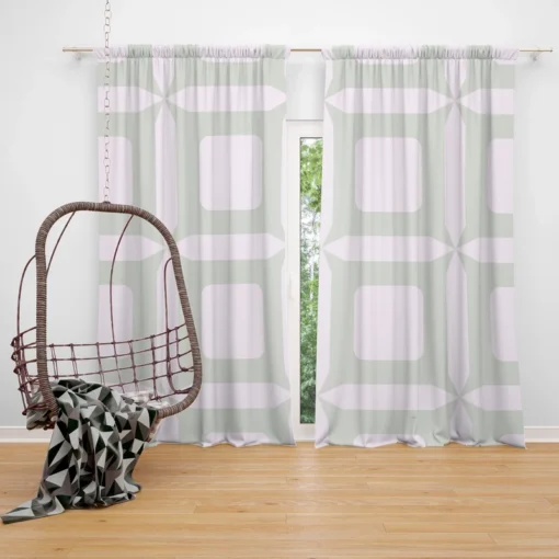 Penrose Square Minimalist Pattern Curtain