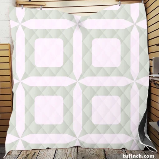 Penrose Square Minimalist Pattern Quilt Blanket