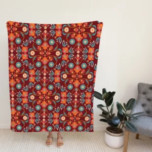 Persian Ethnic Design Fleece Blanket