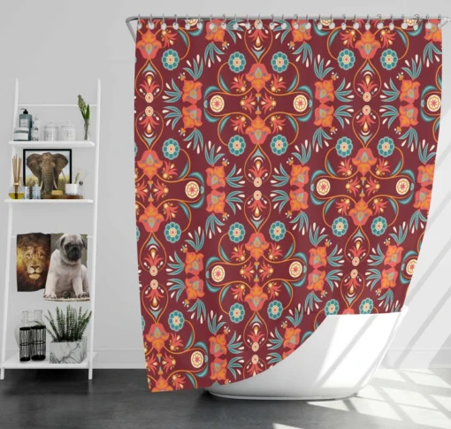 Persian Ethnic Design Shower Curtain