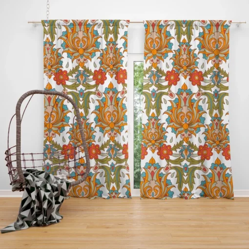 Persian Folk Design Curtain