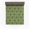 Persian Green Pattern Design Fitted Sheet