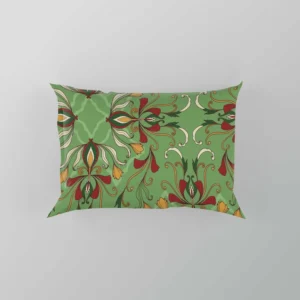 Persian Green Pattern Design Pillow Case