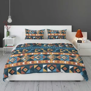 Peruvian Flat Design Pattern Illustration Bedding Set 2