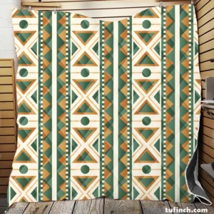 Peruvian Flat Design Pattern Quilt Blanket