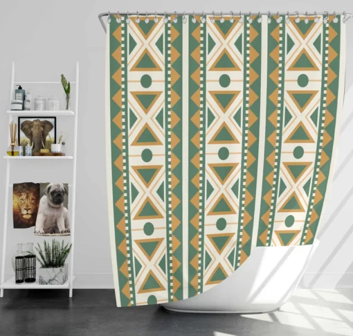 Peruvian Flat Design Pattern Shower Curtain