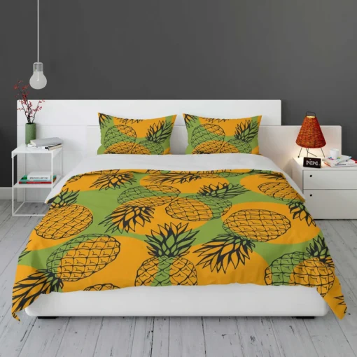 Pineapple Printed Pattern Bedding Set 1