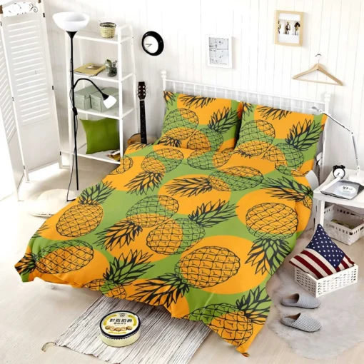 Pineapple Printed Pattern Bedding Set