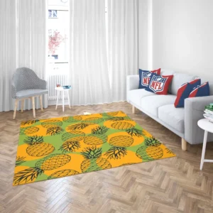 Pineapple Printed Pattern Rug 2