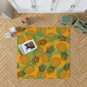 Pineapple Printed Pattern Rug