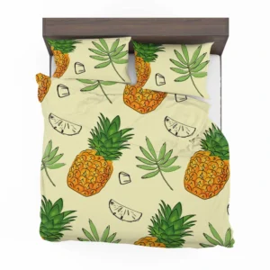 Pineapple Slice Leave Pattern Bedding Set 2