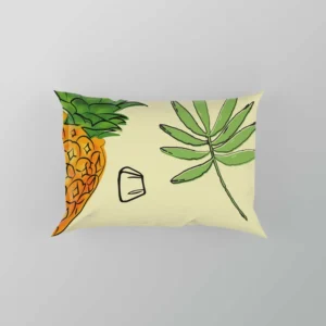 Pineapple Slice Leave Pattern Pillow Case