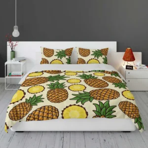 Pineapple Tropical Pattern Design Bedding Set 1